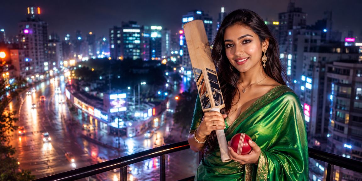 ঢাকা শহরের নাইট ক্রিকেট বেটিং দৃশ্যের উজ্জ্বল নীয়ন আলো